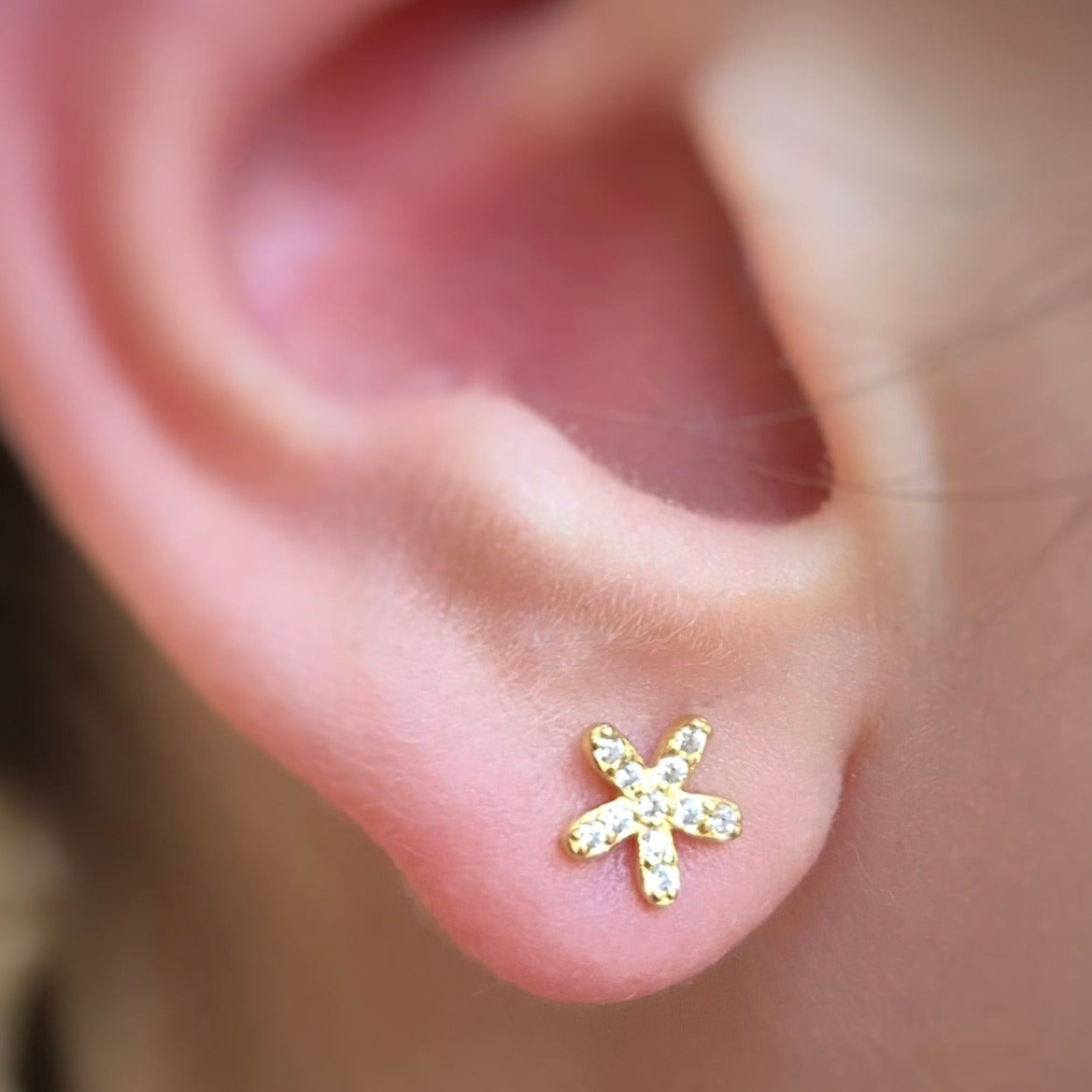 Classic Flower Set - 14ct Gold Plated