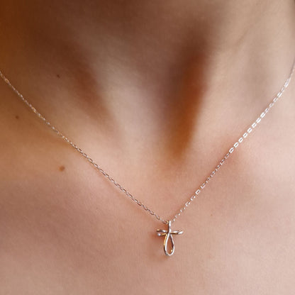 Purity Cross Necklace - 925 Sterling Silver