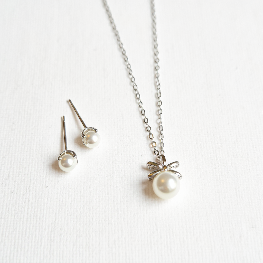 Pearl Set - 925 Sterling Silver