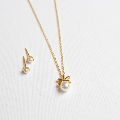 Pearl Set - 14ct Gold Plated