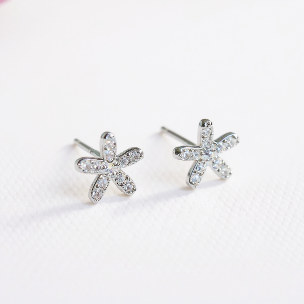 Classic Flower Set - 925 Sterling Silver
