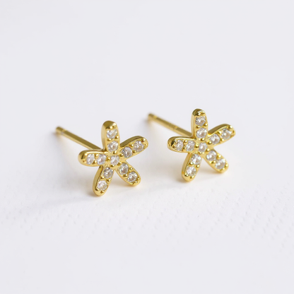 Classic Flower Set - 14ct Gold Plated
