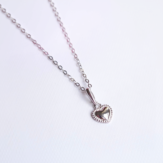 Classic Heart Necklace - 925 Sterling Silver