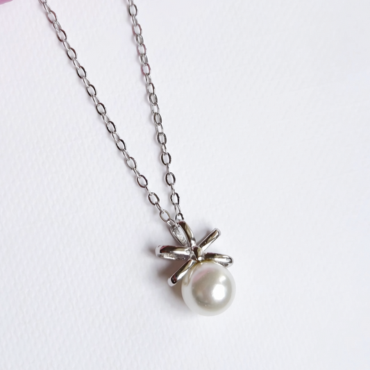 Pearl Necklace - 925 Sterling Silver